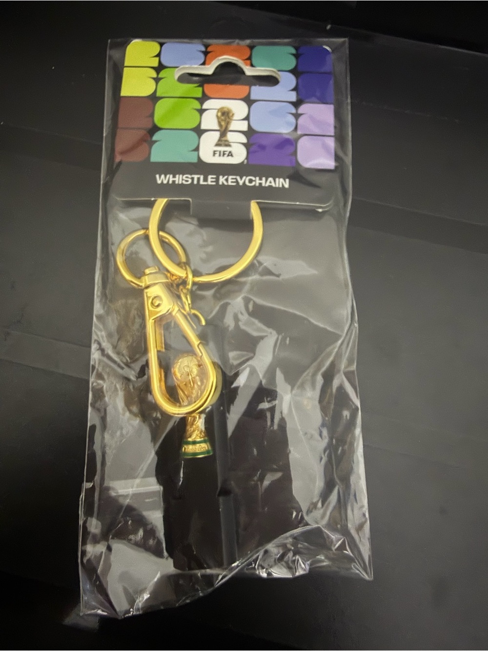 FIFA World Cup 2026 Collectible Souvenir - Keychain Trophy Whistle